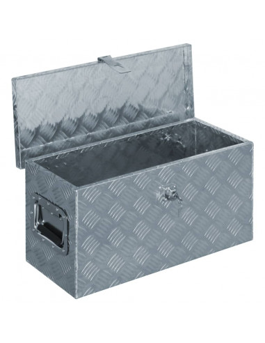 Cassetta in Alluminio 61,5x26,5x30 cm Argento