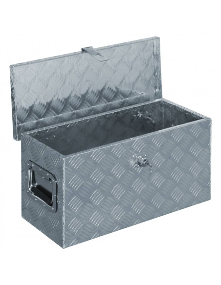 Cassetta in Alluminio 61,5x26,5x30 cm Argento