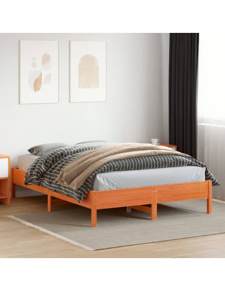 Giroletto Marrone Cera 140x200 cm in Legno Massello di Pino