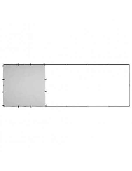 Gabbia per Cani Nera 330x110x110 cm in Acciaio