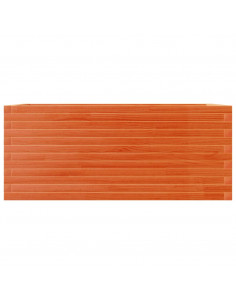 Fioriera Giardino Marrone Cera 110x60x46 cm Legno Massello Pino