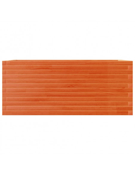 Fioriera Giardino Marrone Cera 110x60x46 cm Legno Massello Pino