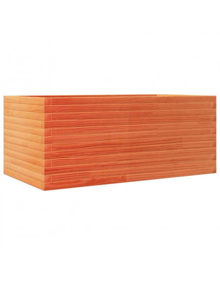 Fioriera Giardino Marrone Cera 110x60x46 cm Legno Massello Pino