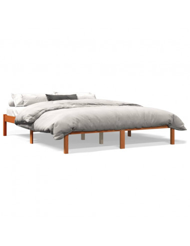 Giroletto Marrone Cera 150x200 cm in Legno Massello di Pino