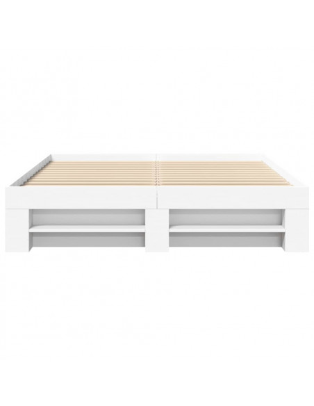 Giroletto senza Materasso Bianco 160x200cm in Legno Multistrato