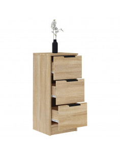 Credenze 2 pz Rovere Sonoma 30x30x70 cm in Legno Multistrato