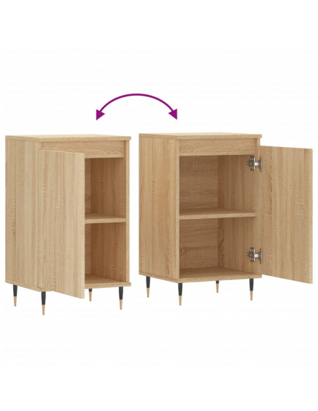Credenze 2 pz Rovere Sonoma 40x35x70 cm in Legno Multistrato