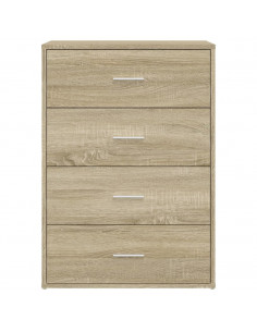 Credenze 2 pz Rovere Sonoma 60x31x84 cm in Legno Multistrato