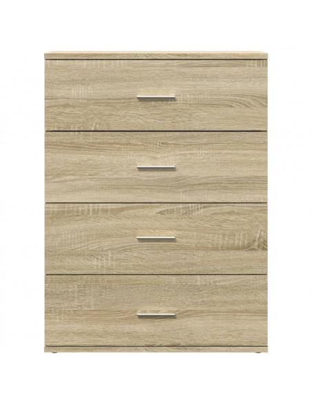 Credenze 2 pz Rovere Sonoma 60x39x80 cm in Legno Multistrato