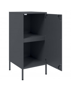 Credenze 2pz Antracite 36x39x79 cm in Acciaio Laminato a Freddo
