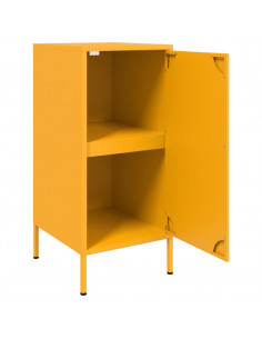 Credenze 2pz Giallo Senape 36x39x79cm Acciaio Laminato a Freddo