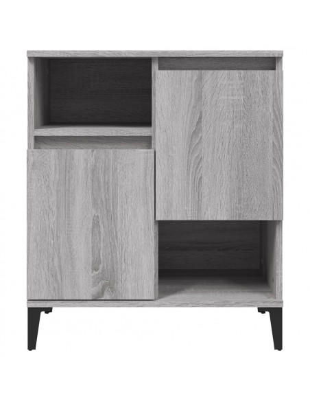Credenze 2pz Grigio Sonoma 60x35x70 cm in Legno Multistrato