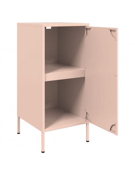 Credenze 2pz Rosa 36x39x79 cm in Acciaio Laminato a Freddo