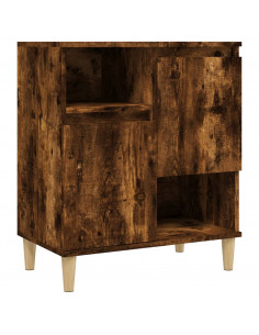 Credenze 2pz Rovere Fumo 60x35x70 cm in Legno Multistrato