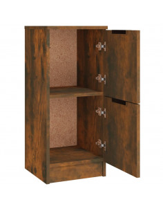 Credenze 3 pz Rovere Fumo in Legno Multistrato