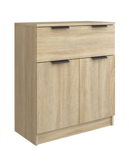 Credenze 3 pz Rovere Sonoma in Legno Multistrato