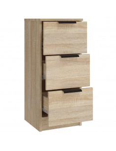 Credenze 3 pz Rovere Sonoma in Legno Multistrato