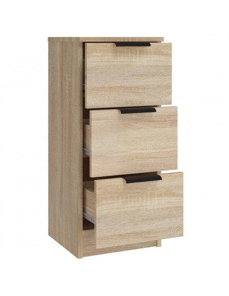 Credenze 3 pz Rovere Sonoma in Legno Multistrato