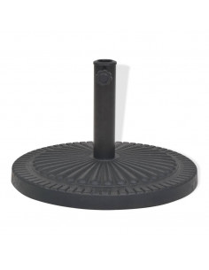 Base per Parasole Circolare in Resina Nera 29 kg 2