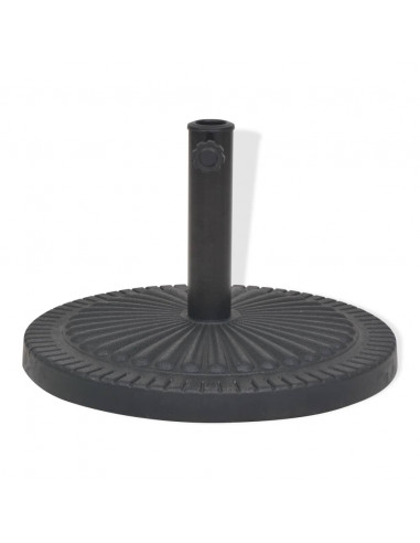 Base per Parasole Circolare in Resina Nera 29 kg