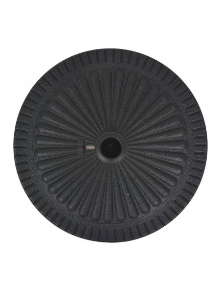 Base per Parasole Circolare in Resina Nera 29 kg