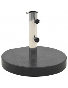 Base per Ombrellone in Granito 28,5 kg Circolare Nera 2