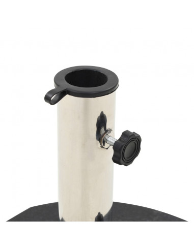 Base per Ombrellone in Granito 28,5 kg Circolare Nera