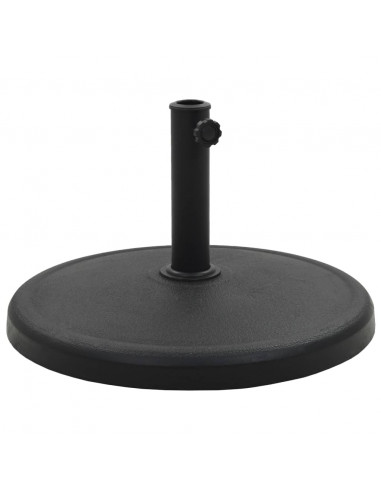 Base per Parasole Rotonda in Poliresina 19 kg Nera