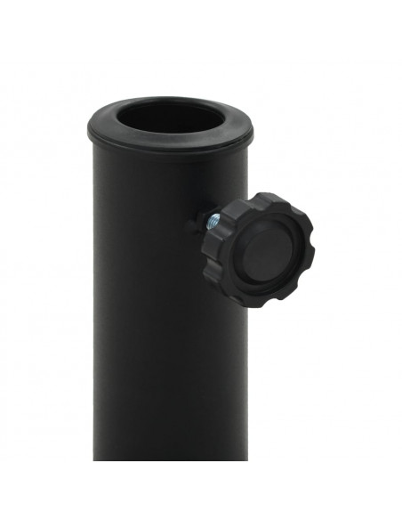 Base per Parasole Rotonda in Poliresina 19 kg Nera