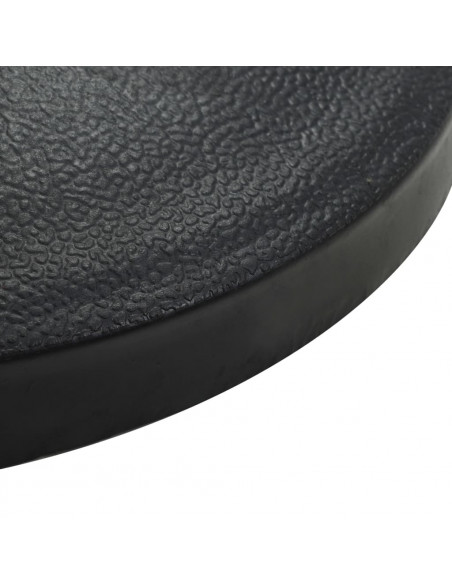 Base per Parasole Rotonda in Poliresina 19 kg Nera