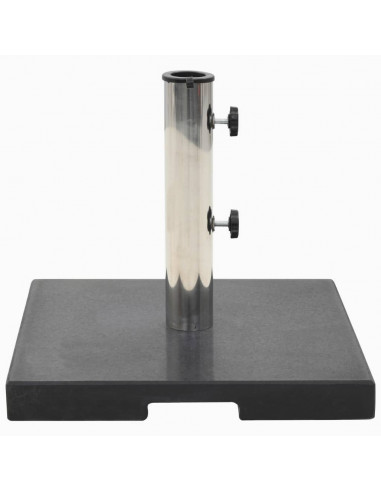 Base per Parasole in Granito 20 kg Quadrata Nera