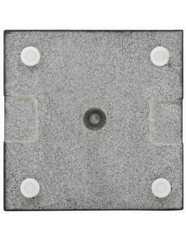Base per Parasole in Granito 20 kg Quadrata Nera