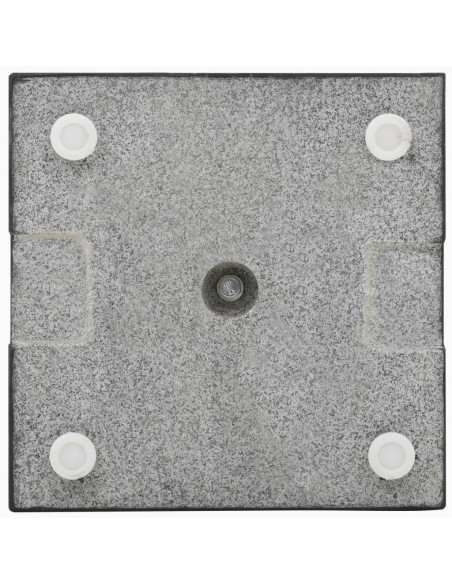 Base per Parasole in Granito 20 kg Quadrata Nera