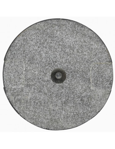 Base per Parasole Circolare in Granito Nera 20 kg