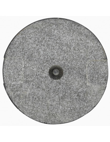 Base per Parasole Circolare in Granito Nera 20 kg