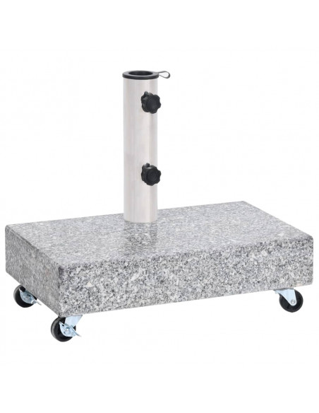 Base per Ombrellone Grigio Chiaro 45x25x8,3 cm in Granito