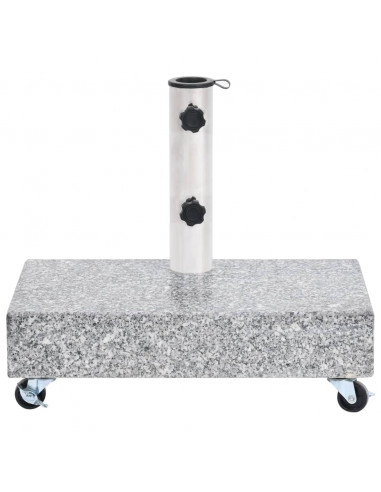 Base per Ombrellone Grigio Chiaro 45x25x8,3 cm in Granito