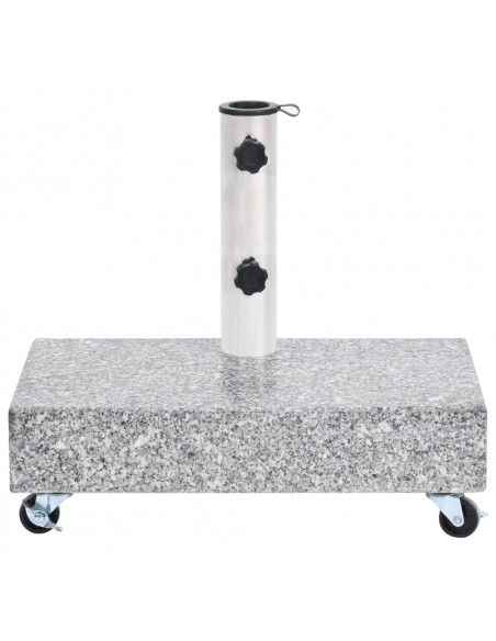 Base per Ombrellone Grigio Chiaro 45x25x8,3 cm in Granito
