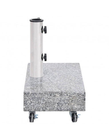 Base per Ombrellone Grigio Chiaro 45x25x8,3 cm in Granito
