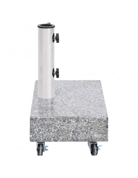 Base per Ombrellone Grigio Chiaro 45x25x8,3 cm in Granito