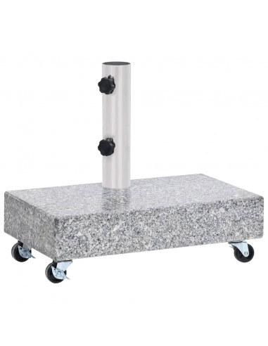Base per Ombrellone Grigio Chiaro 45x25x8,3 cm in Granito