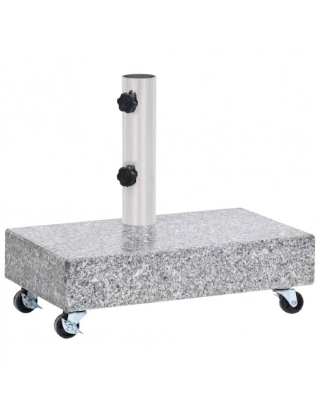 Base per Ombrellone Grigio Chiaro 45x25x8,3 cm in Granito