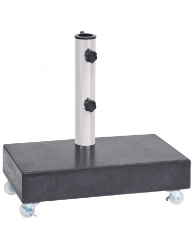 Base per Ombrellone Nera 45x25x8,3 cm in Granito