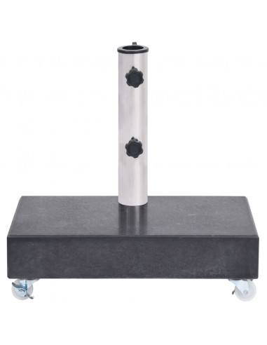 Base per Ombrellone Nera 45x25x8,3 cm in Granito