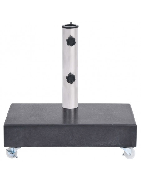Base per Ombrellone Nera 45x25x8,3 cm in Granito