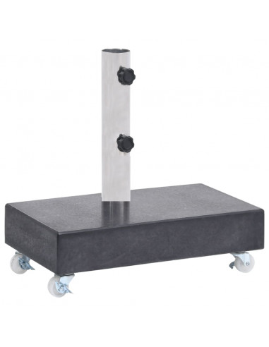 Base per Ombrellone Nera 45x25x8,3 cm in Granito