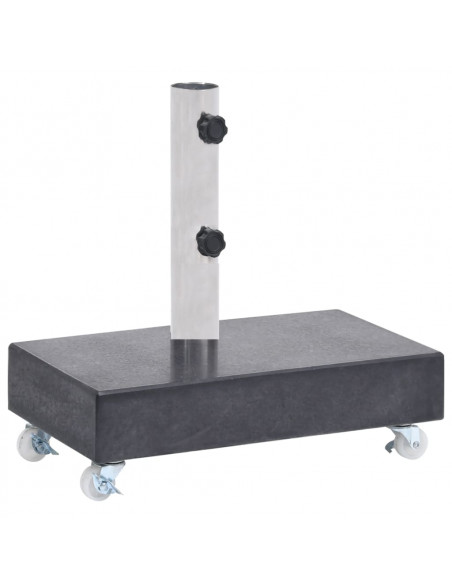 Base per Ombrellone Nera 45x25x8,3 cm in Granito