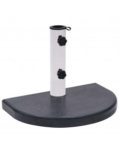 Base per Ombrellone Nera 40x28x4 cm in Granito 2