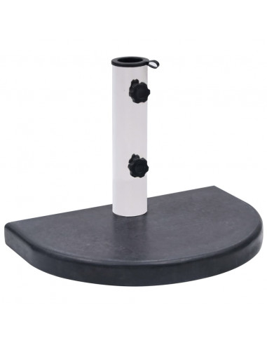 Base per Ombrellone Nera 40x28x4 cm in Granito