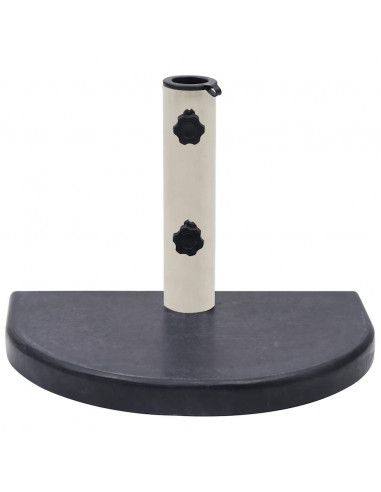 Base per Ombrellone Nera 40x28x4 cm in Granito